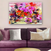 Quadro Decorativo em Vidro Temperado Multicolor 40x60cm - Arte Moderna para Parede