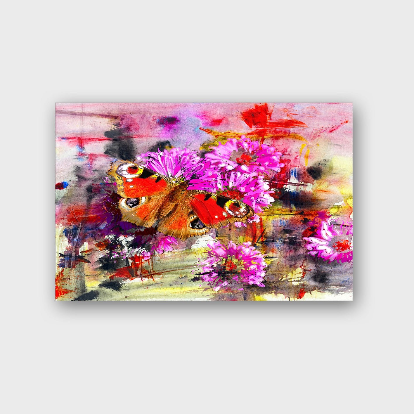 Quadro Decorativo em Vidro Temperado Multicolor 70x100cm - Arte Moderna para Parede