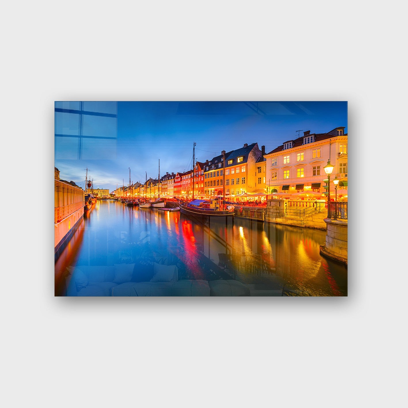 Quadro Decorativo em Vidro Temperado Multicolor 40x60cm - Arte Moderna para Parede