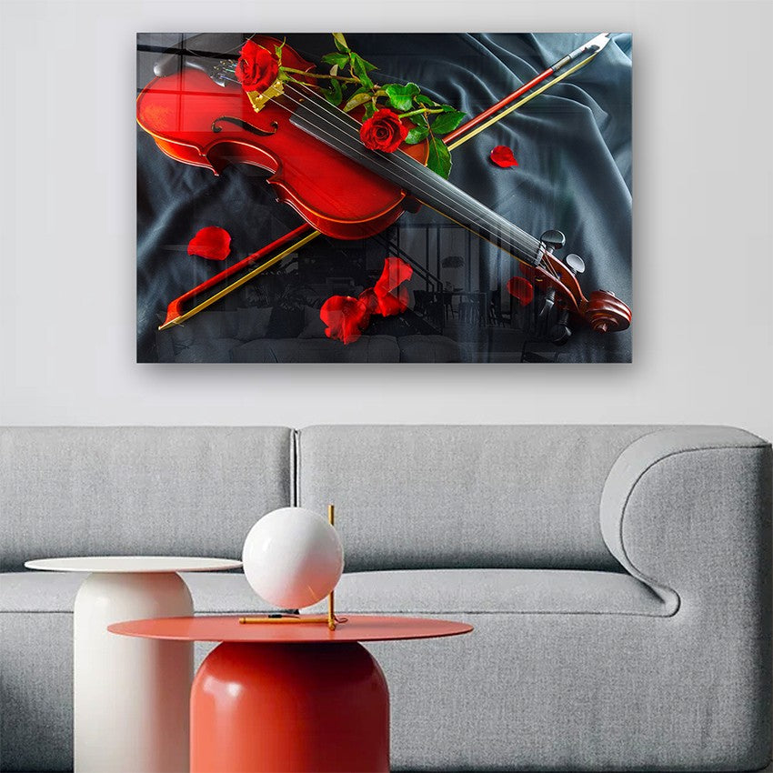 Quadro Decorativo em Vidro Temperado Multicolor 50x70cm - Arte Moderna para Parede