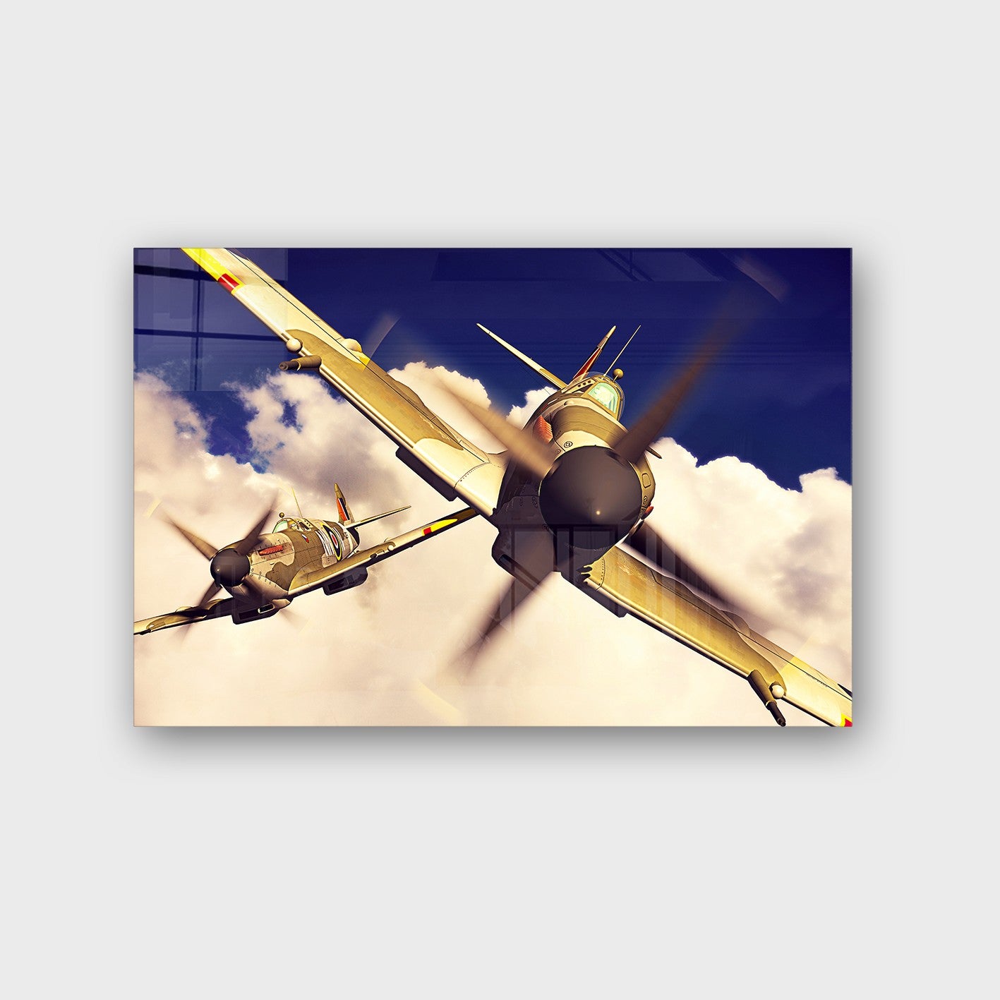 Quadro Decorativo em Vidro Temperado Multicolor 50x70cm - Arte Moderna para Parede