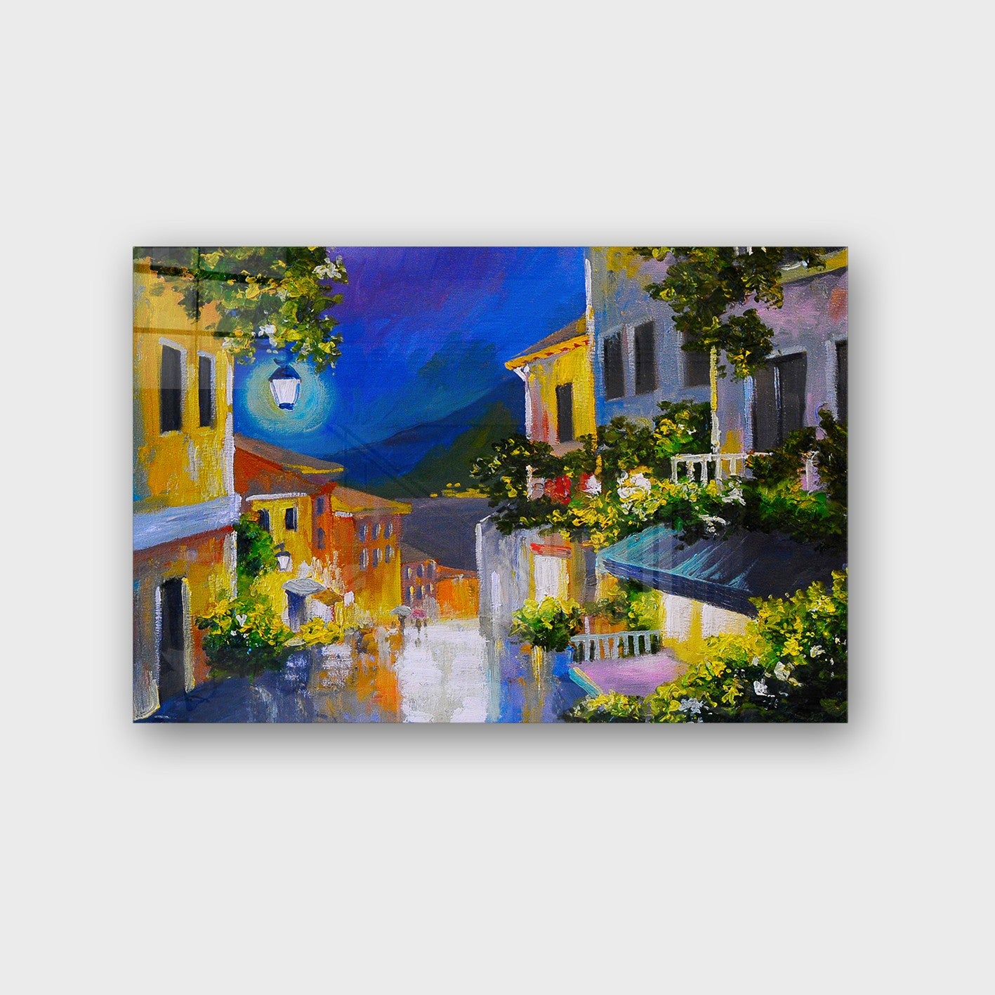 Quadro Decorativo em Vidro Temperado Multicolor 40x60cm - Arte Moderna para Parede