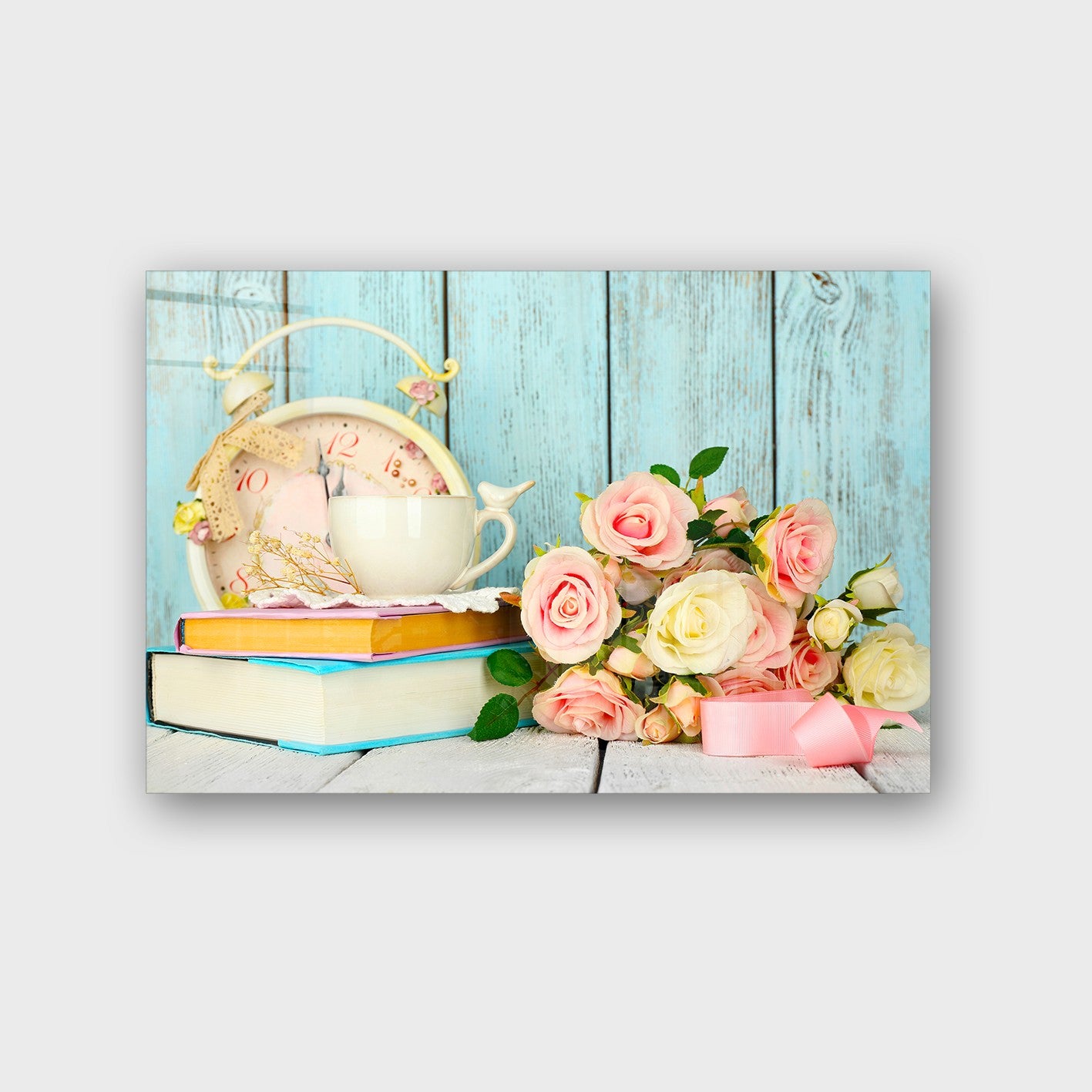 Quadro Decorativo em Vidro Temperado Multicolor 50x70cm - Arte Moderna para Parede