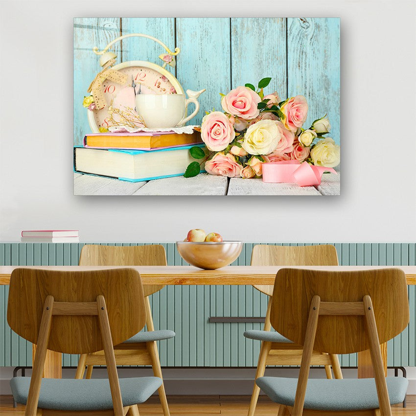 Quadro Decorativo em Vidro Temperado Multicolor 70x100cm - Arte Moderna para Parede