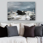 Quadro Decorativo em Vidro Temperado Multicolor 40x60cm - Arte Moderna para Parede