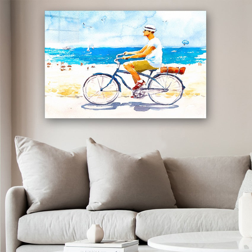 Quadro Decorativo em Vidro Temperado Multicolor 50x70cm - Arte Moderna para Parede