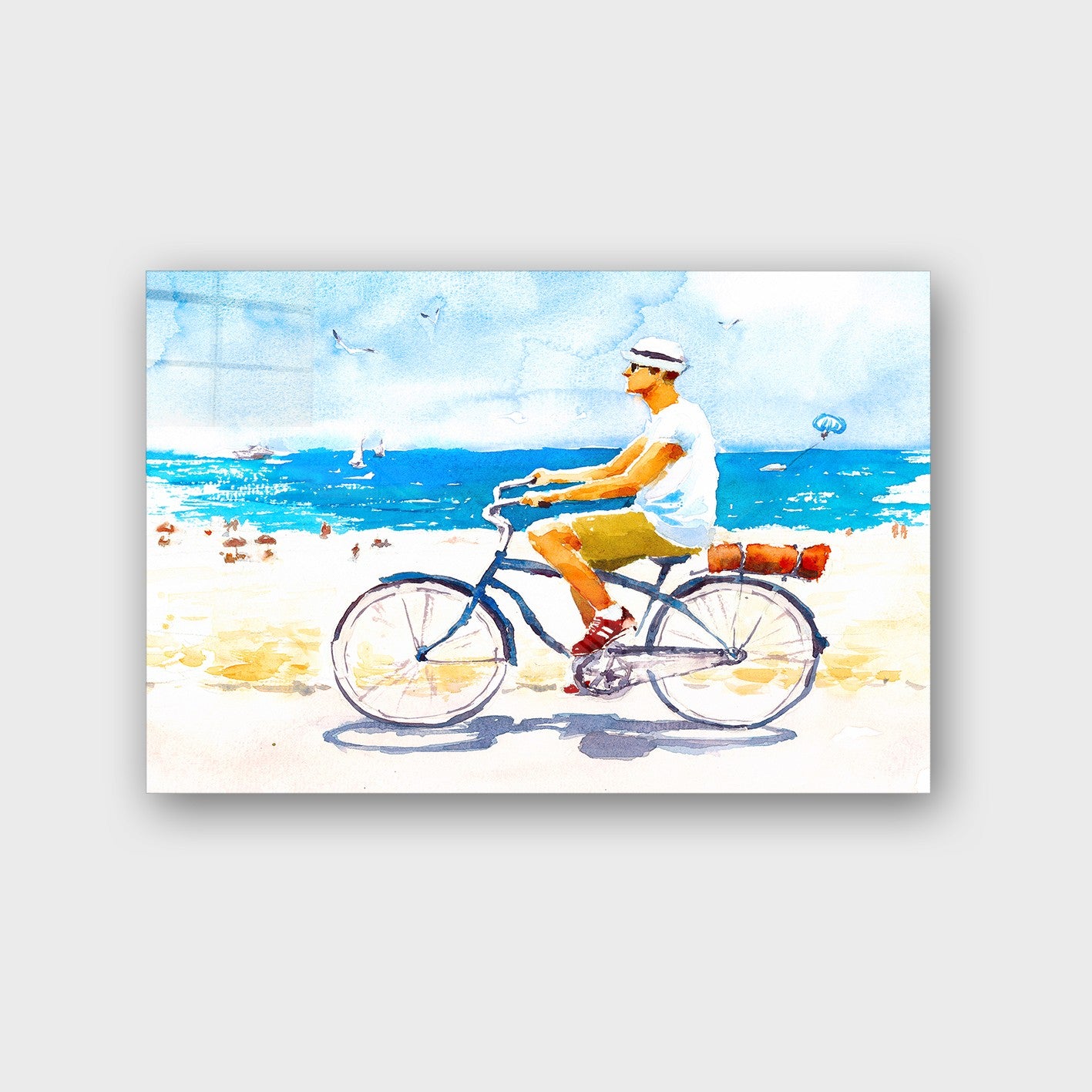 Quadro Decorativo em Vidro Temperado Multicolor 50x70cm - Arte Moderna para Parede