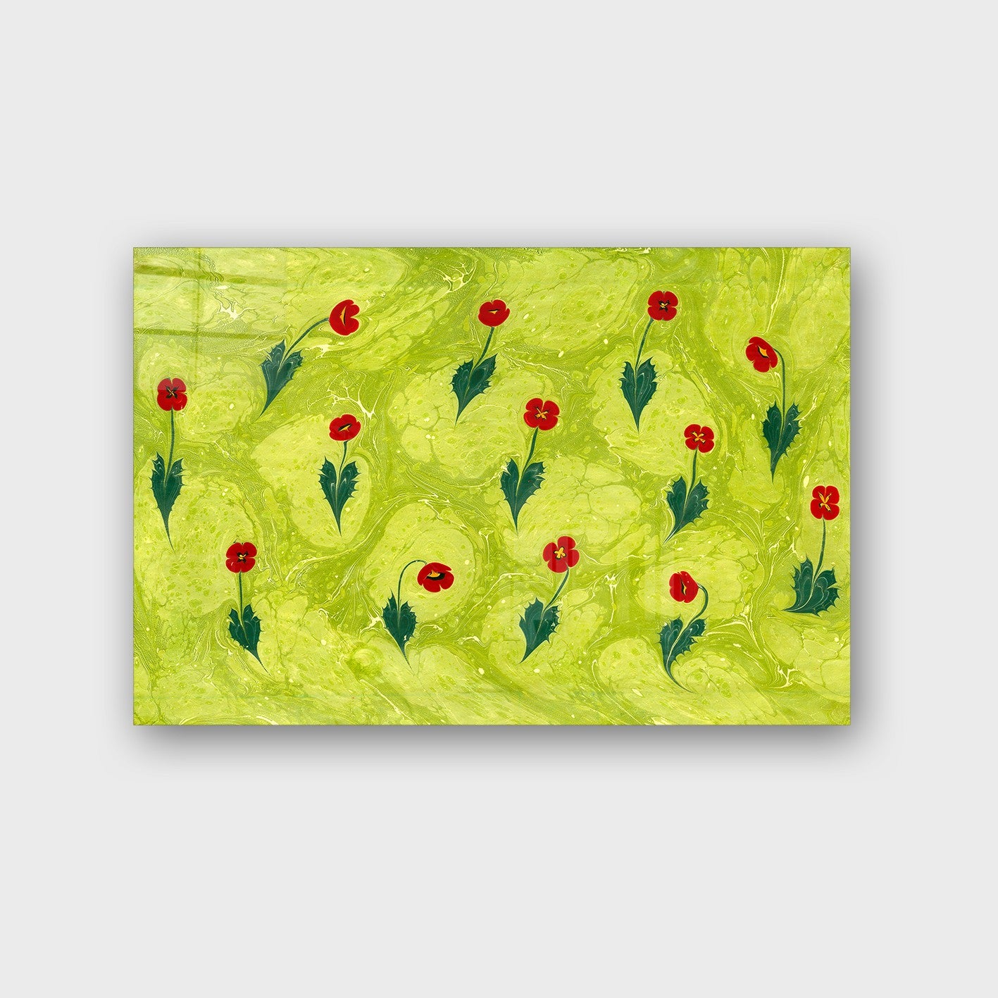 Quadro Decorativo em Vidro Temperado Multicolor 70x100cm - Arte Moderna para Parede