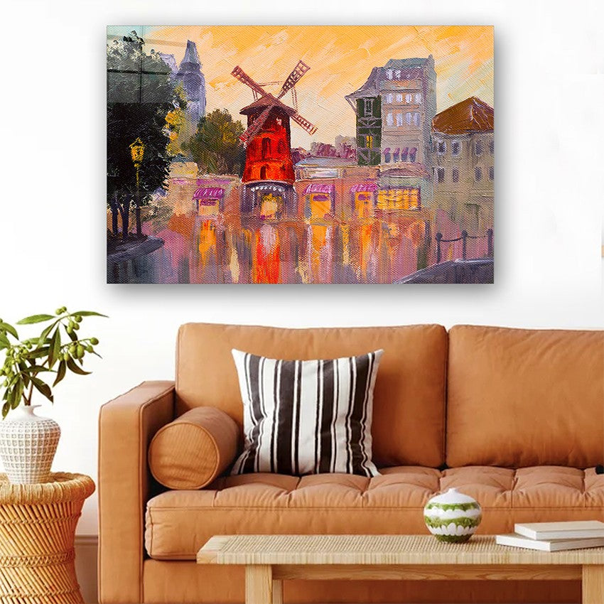 Quadro Decorativo em Vidro Temperado Multicolor 40x60cm - Arte Moderna para Parede