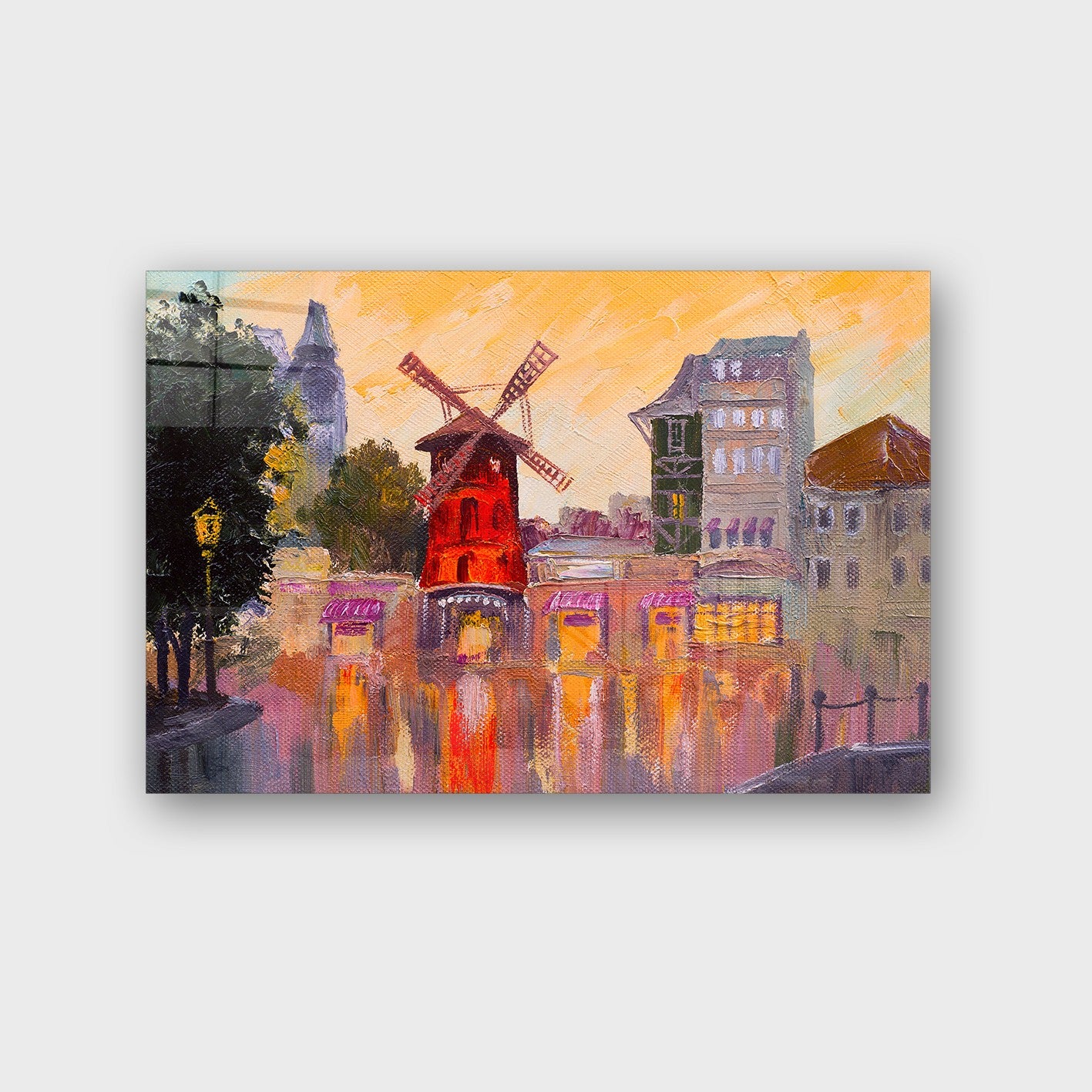 Quadro Decorativo em Vidro Temperado Multicolor 40x60cm - Arte Moderna para Parede