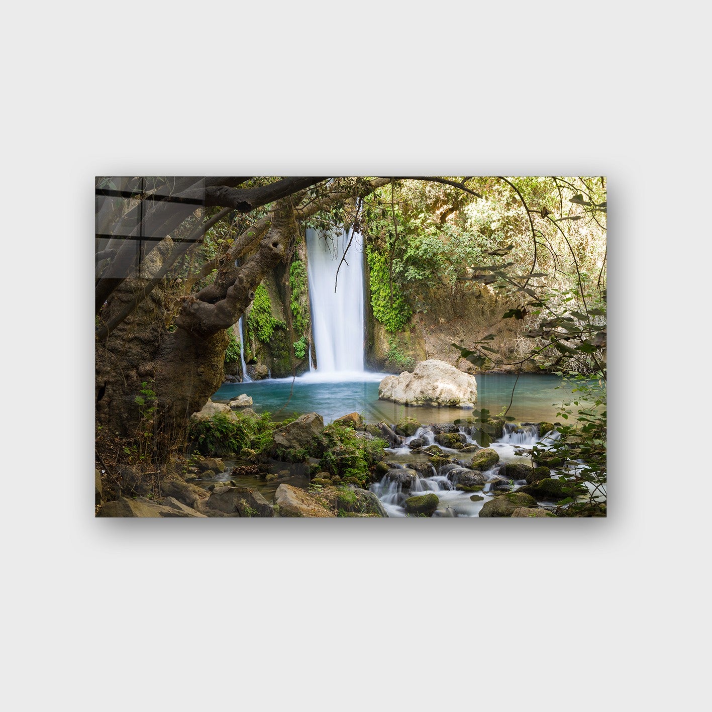 Quadro Decorativo em Vidro Temperado Multicolor 40x60cm - Arte Moderna para Parede