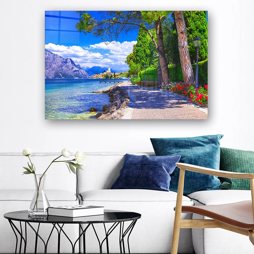 Quadro Decorativo em Vidro Temperado Multicolor 50x70cm - Arte Moderna para Parede