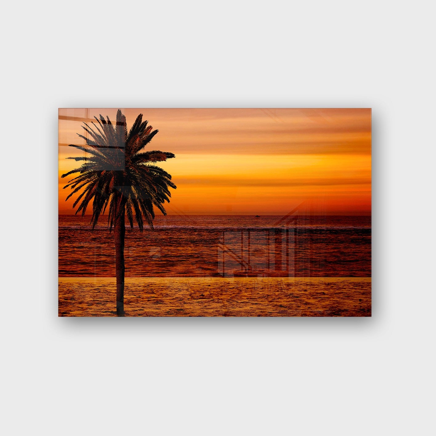 Quadro Decorativo em Vidro Temperado Multicolor 40x60cm - Arte Moderna para Parede