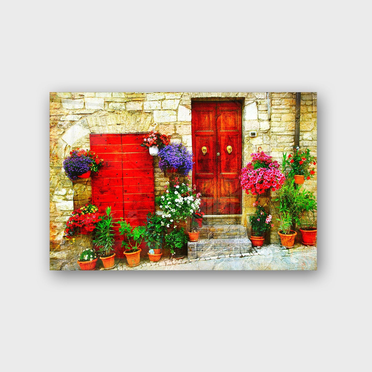 Quadro Decorativo em Vidro Temperado Multicolor 50x70cm - Arte Moderna para Parede