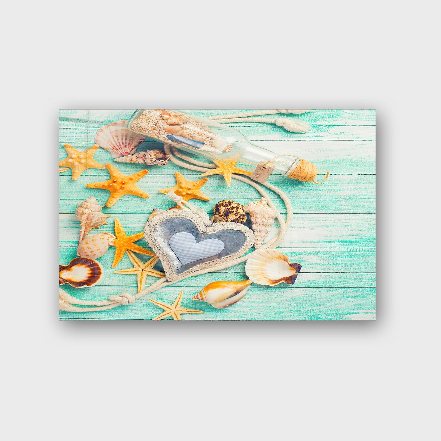 Quadro Decorativo em Vidro Temperado Multicolor 50x70cm - Arte Moderna para Parede