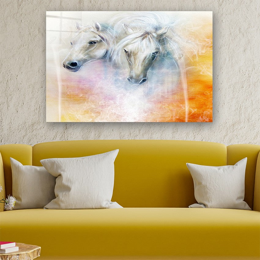 Quadro Decorativo em Vidro Temperado Multicolor 40x60cm - Arte Moderna para Parede