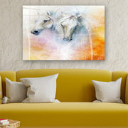 Quadro Decorativo em Vidro Temperado Multicolor 50x70cm - Arte Moderna para Parede