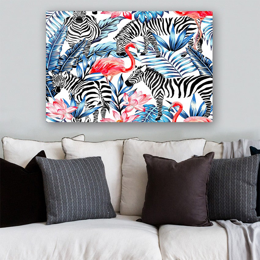 Quadro Decorativo em Vidro Temperado Multicolor 40x60cm - Arte Moderna para Parede