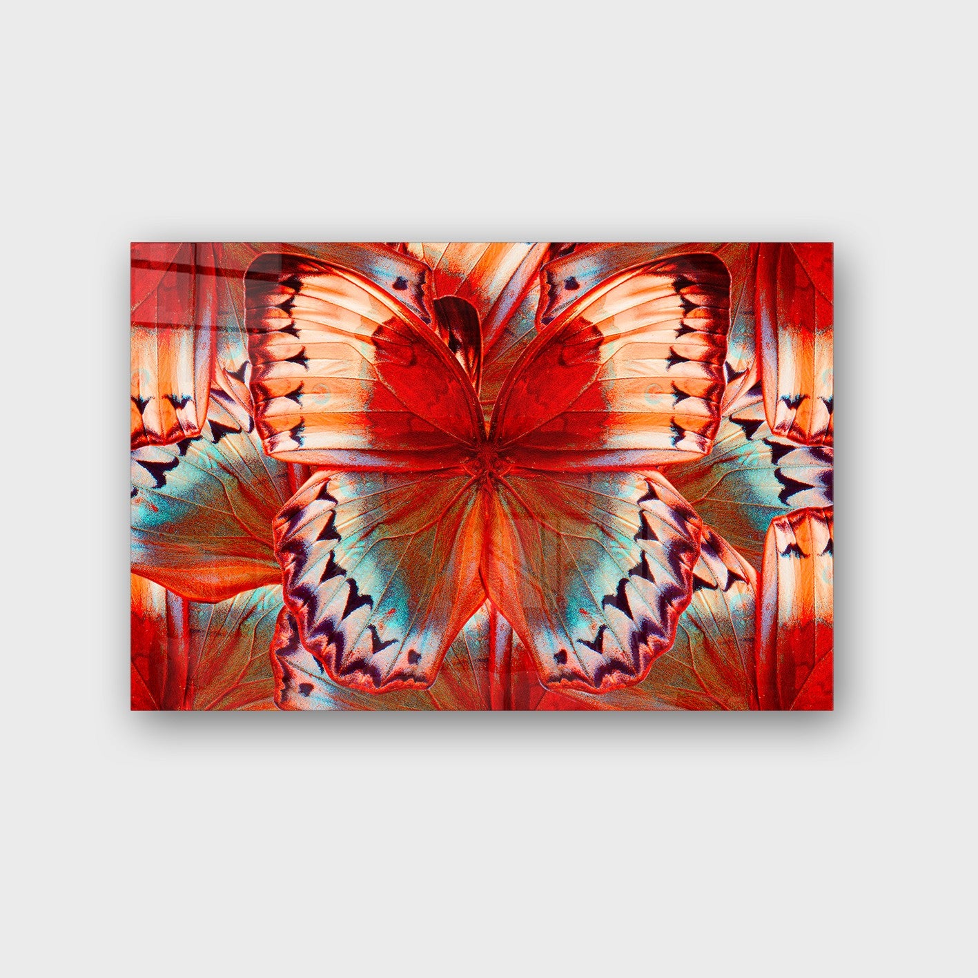 Quadro Decorativo em Vidro Temperado Multicolor 40x60cm - Arte Moderna para Parede