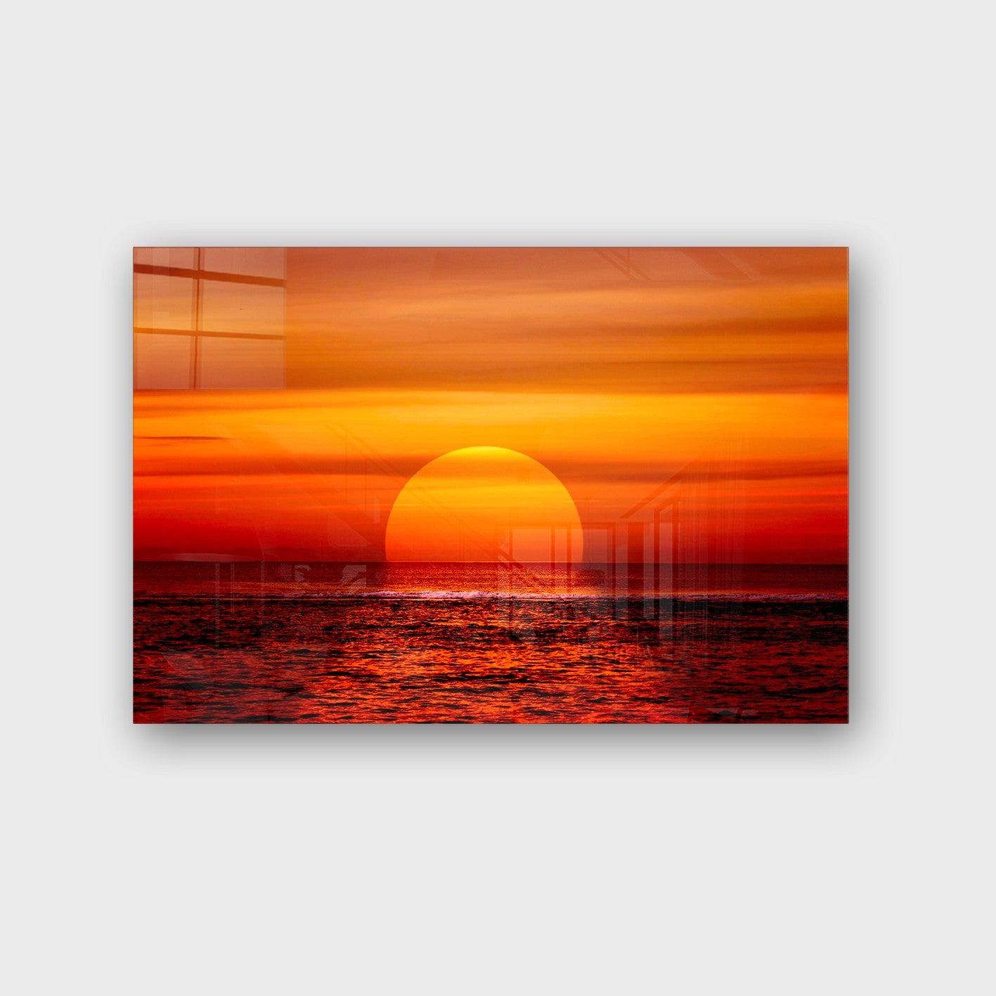 Quadro Decorativo em Vidro Temperado Multicolor 40x60cm - Arte Moderna para Parede