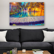 Quadro Decorativo em Vidro Temperado Multicolor 40x60cm - Arte Moderna para Parede