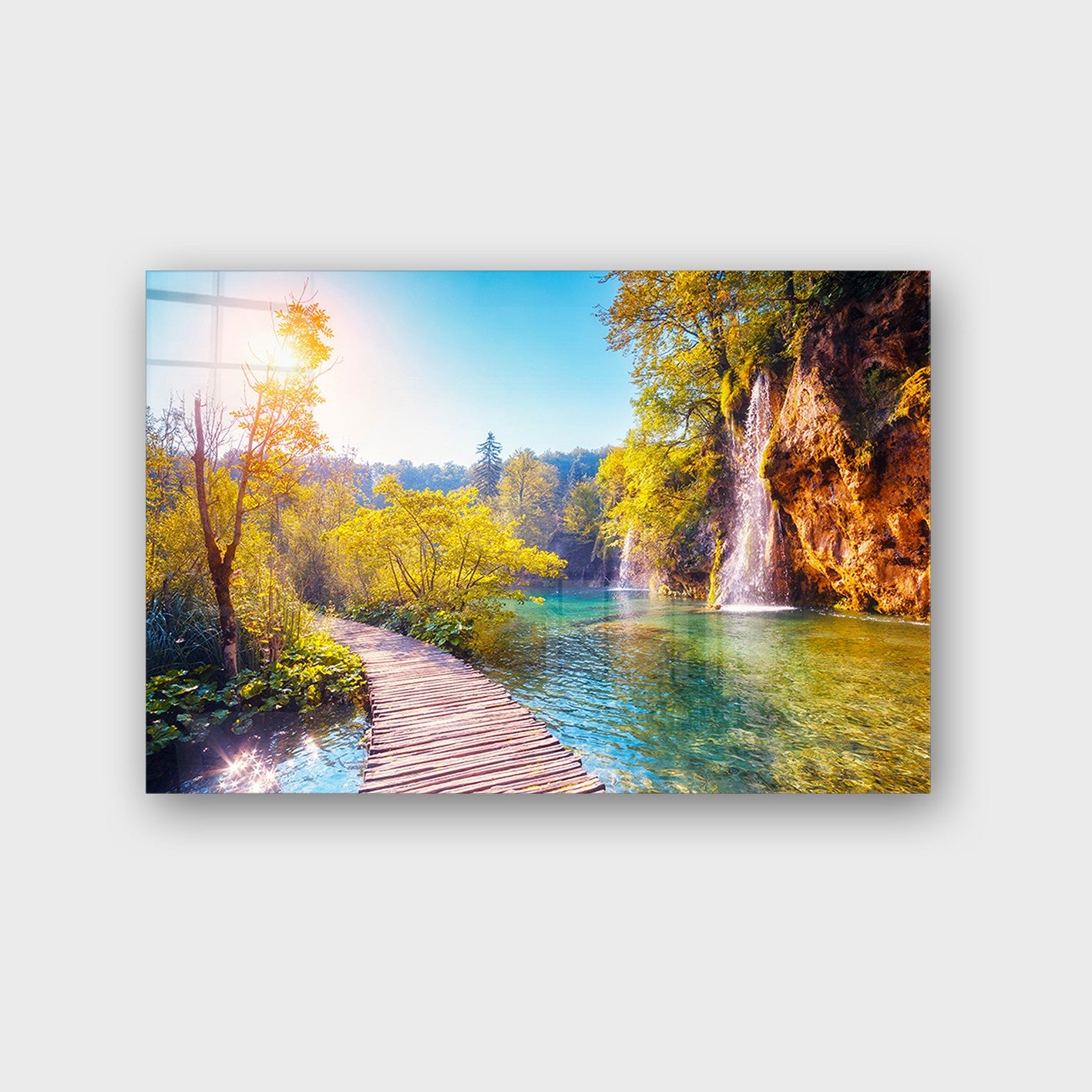 Quadro Decorativo em Vidro Temperado Multicolor 40x60cm - Arte Moderna para Parede