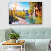 Quadro Decorativo em Vidro Temperado Multicolor 70x100cm - Arte Moderna para Parede