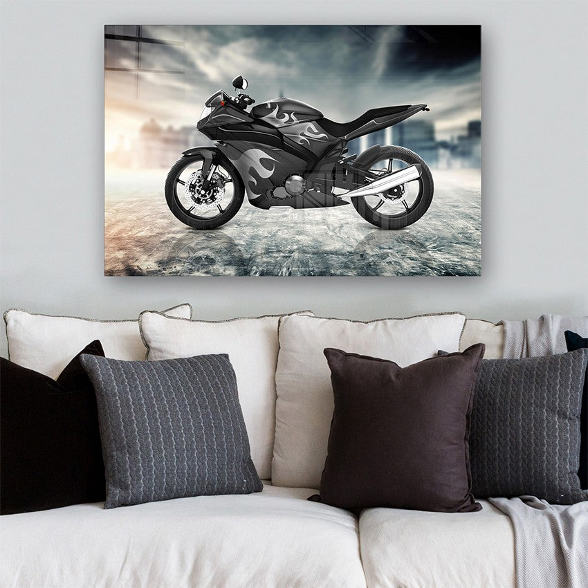 Quadro Decorativo em Vidro Temperado Multicolor 50x70cm - Arte Moderna para Parede