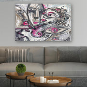 Quadro Decorativo em Vidro Temperado Multicolor 50x70cm - Arte Moderna para Parede