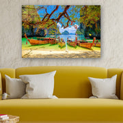 Quadro Decorativo em Vidro Temperado Multicolor 40x60cm - Arte Moderna para Parede