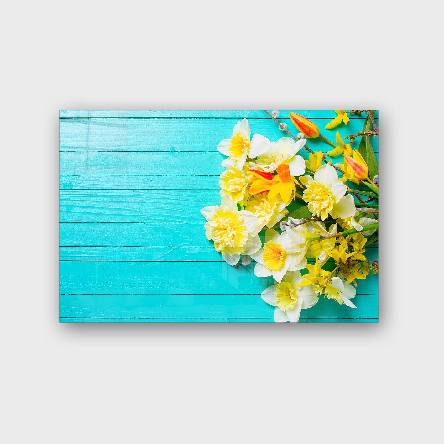 Quadro Decorativo em Vidro Temperado Multicolor 40x60cm - Arte Moderna para Parede