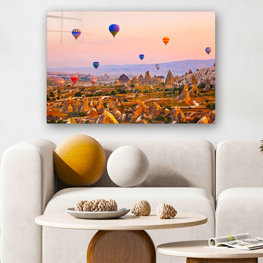 Quadro Decorativo em Vidro Temperado Multicolor 40x60cm - Arte Moderna para Parede