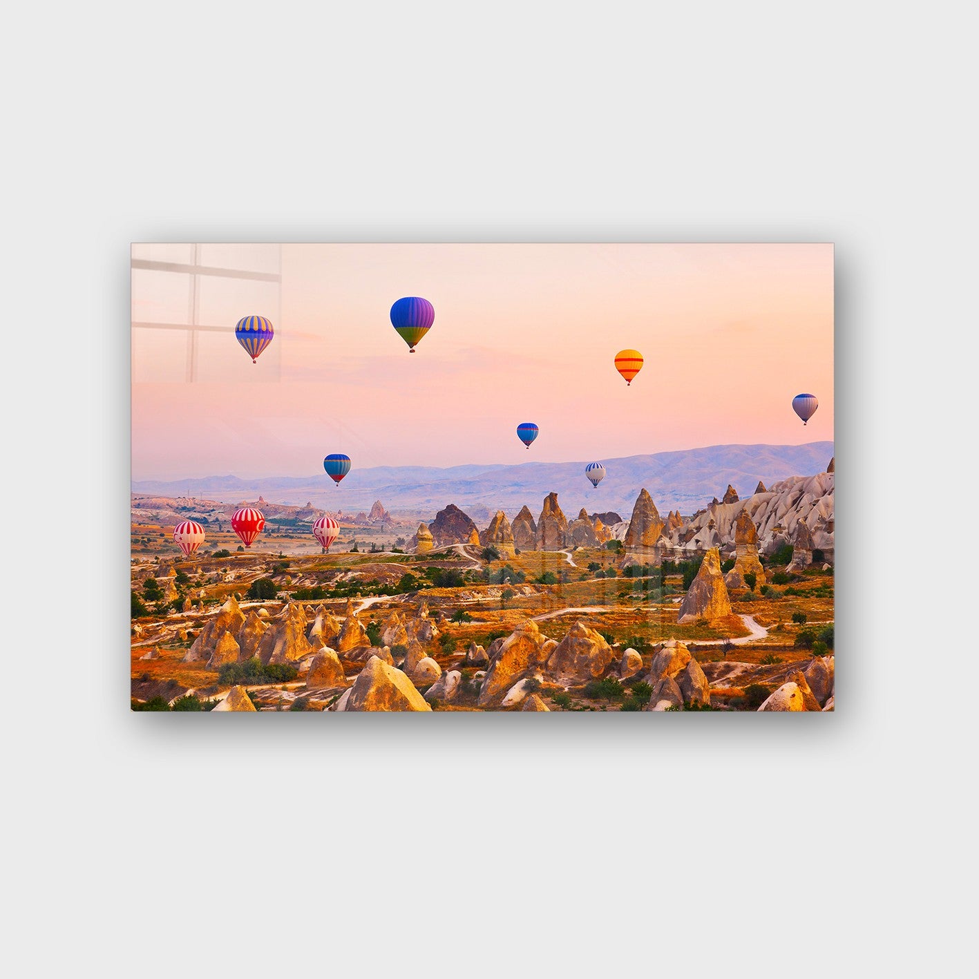 Quadro Decorativo em Vidro Temperado Multicolor 50x70cm - Arte Moderna para Parede