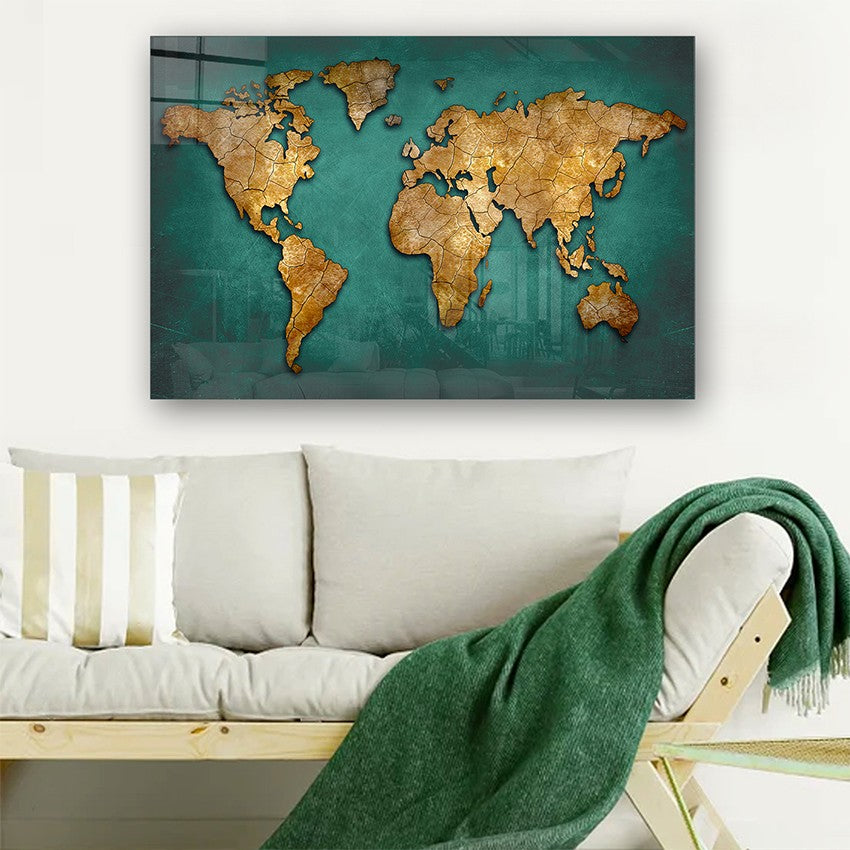 Quadro Decorativo em Vidro Temperado Multicolor 70x100cm - Arte Moderna para Parede