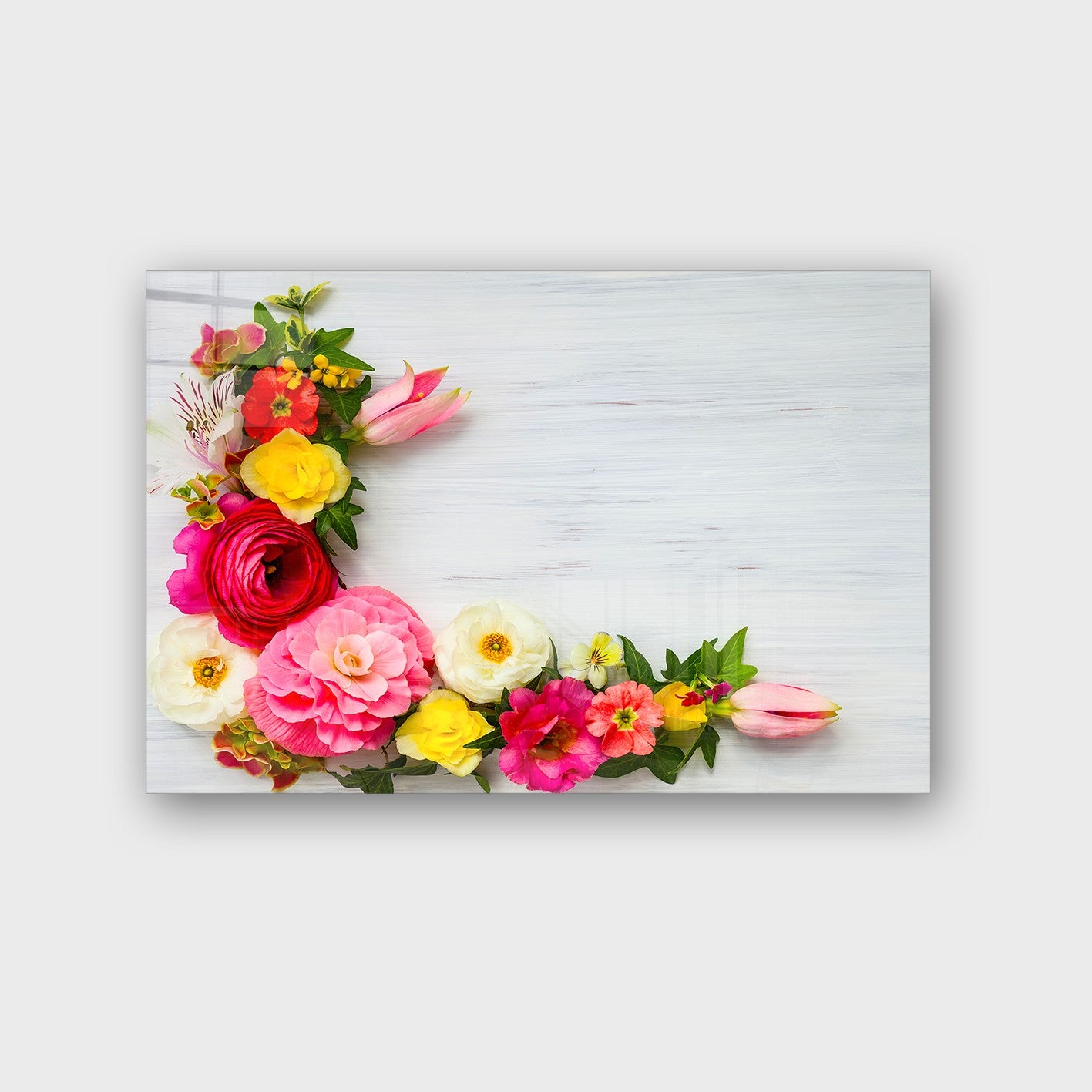 Quadro Decorativo em Vidro Temperado Multicolor 40x60cm - Arte Moderna para Parede