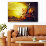 Quadro Decorativo em Vidro Temperado Multicolor 70x100cm - Arte Moderna para Parede