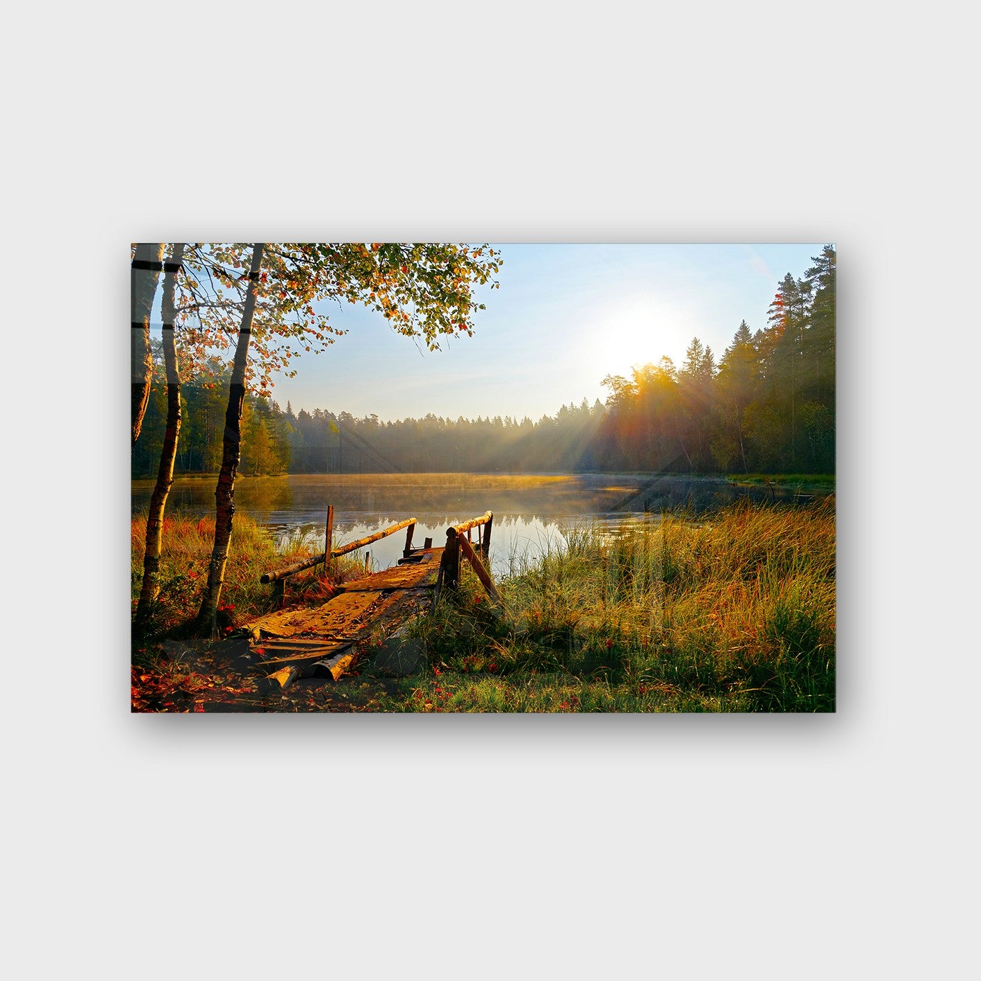 Quadro Decorativo em Vidro Temperado Multicolor 50x70cm - Arte Moderna para Parede