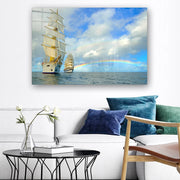 Quadro Decorativo em Vidro Temperado Multicolor 40x60cm - Arte Moderna para Parede