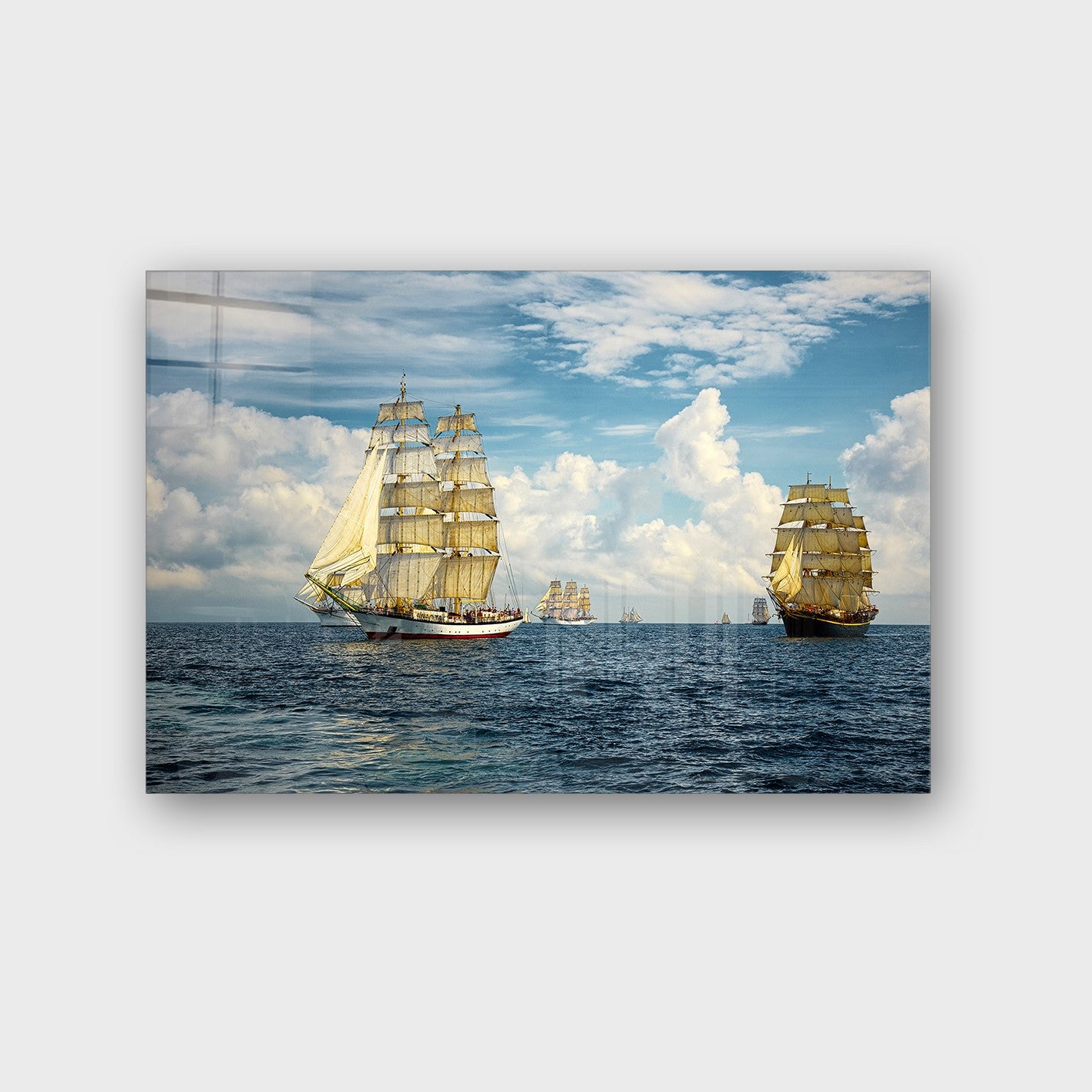 Quadro Decorativo em Vidro Temperado Multicolor 70x100cm - Arte Moderna para Parede