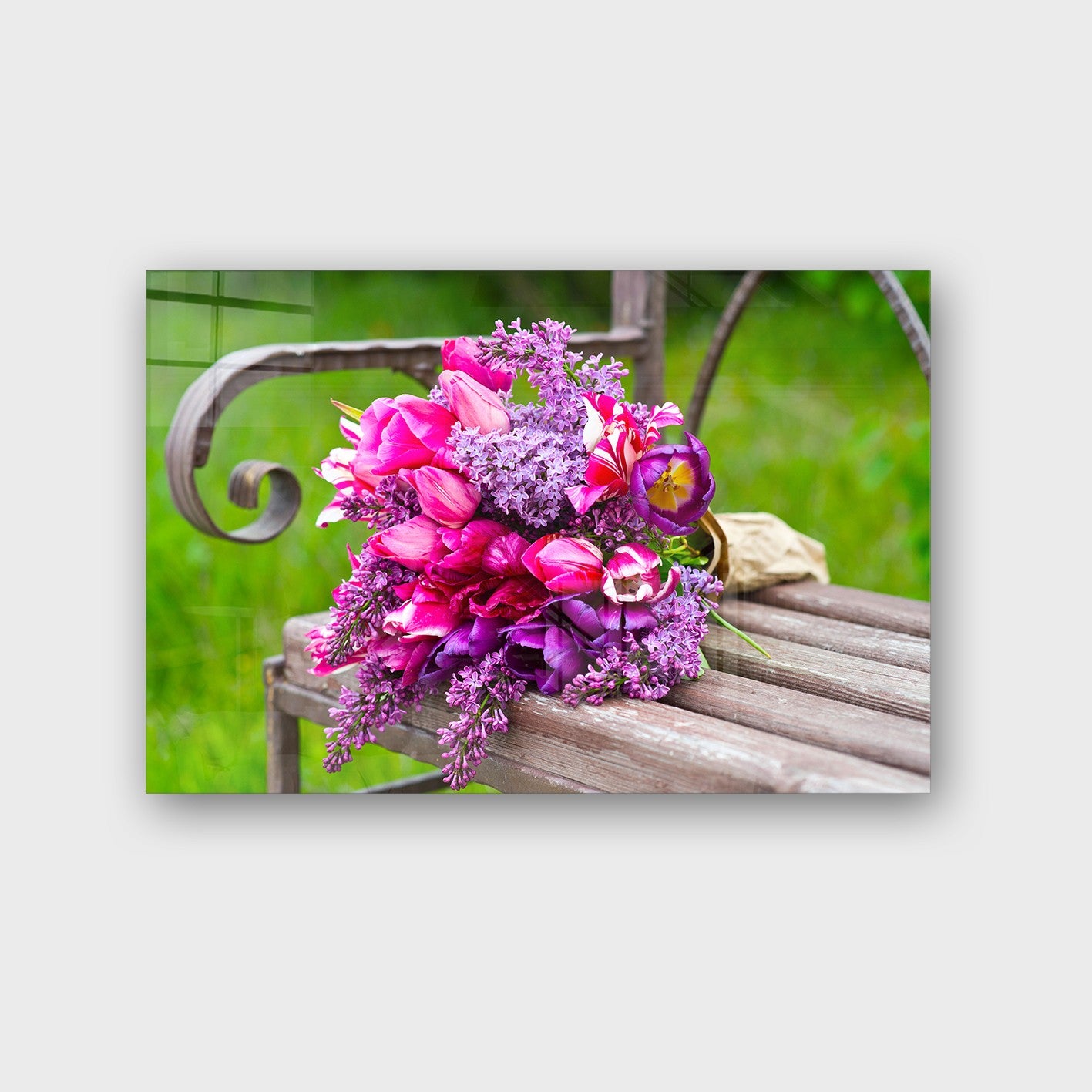 Quadro Decorativo em Vidro Temperado Multicolor 40x60cm - Arte Moderna para Parede