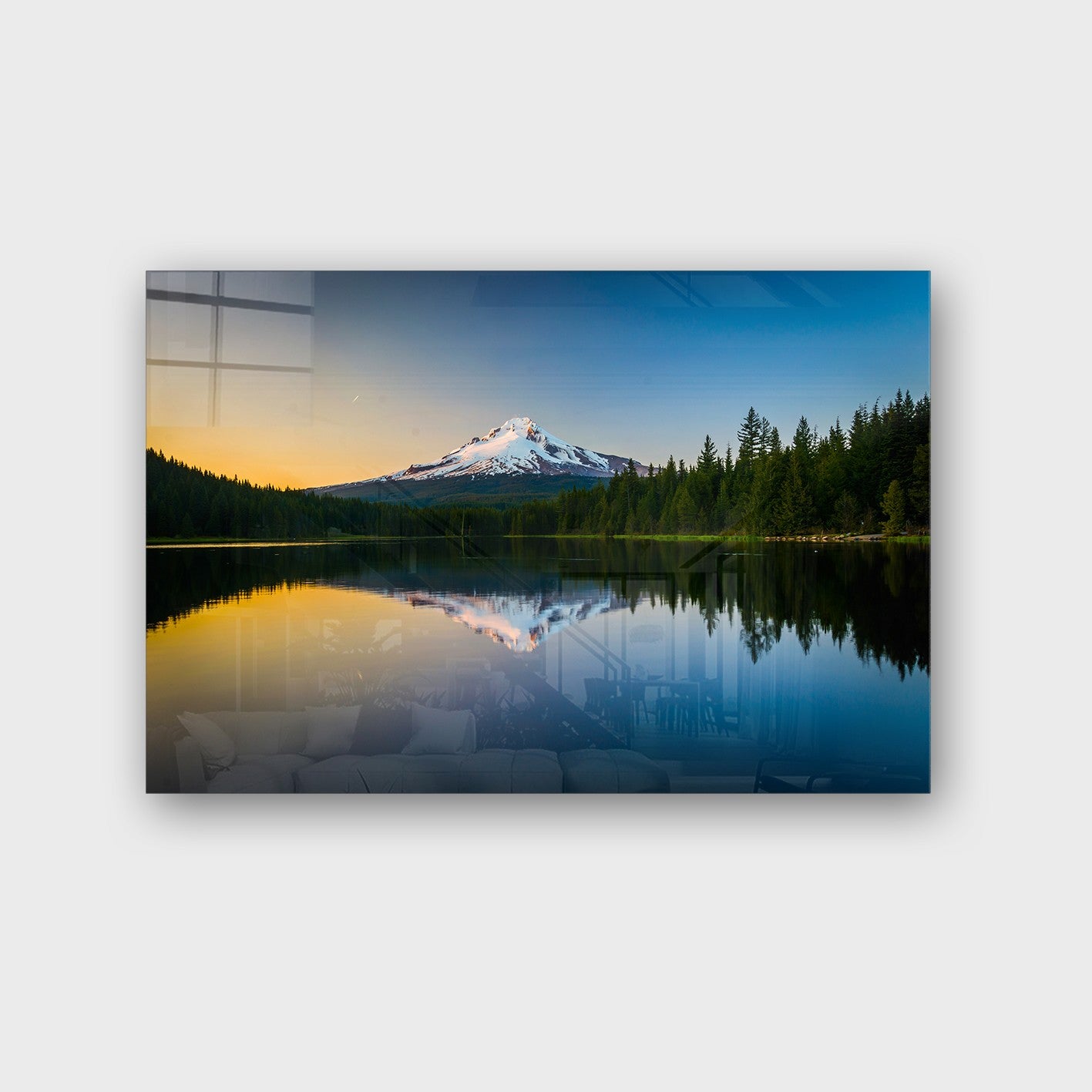 Quadro Decorativo em Vidro Temperado Multicolor 70x100cm - Arte Moderna para Parede