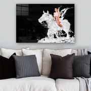 Quadro Decorativo em Vidro Temperado Multicolor 40x60cm - Arte Moderna para Parede