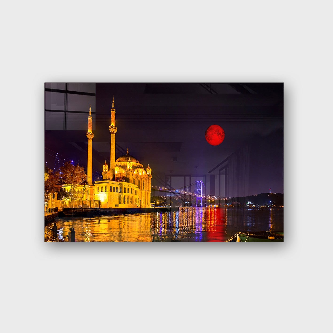 Quadro Decorativo em Vidro Temperado Multicolor 70x100cm - Arte Moderna para Parede