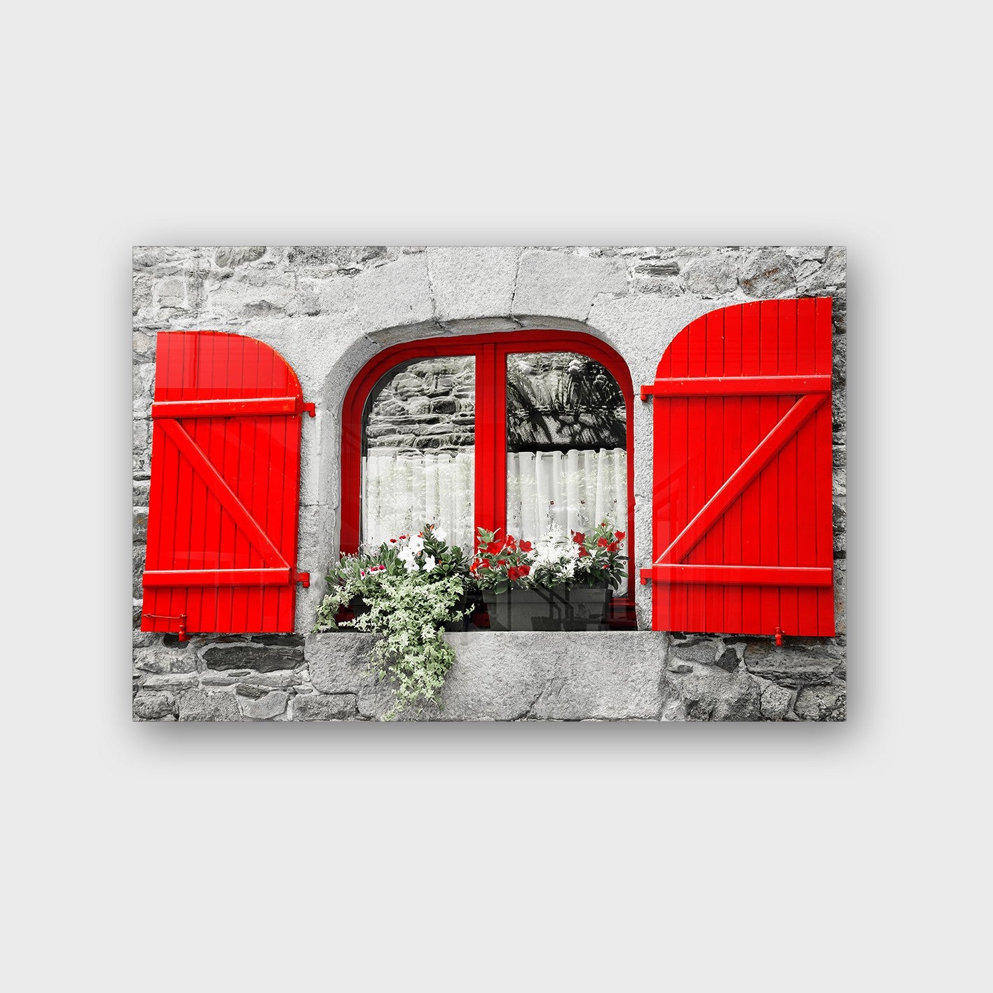 Quadro Decorativo em Vidro Temperado Multicolor 40x60cm - Arte Moderna para Parede