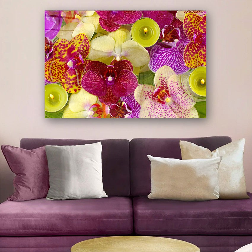 Quadro Decorativo em Vidro Temperado Multicolor 70x100cm - Arte Moderna para Parede