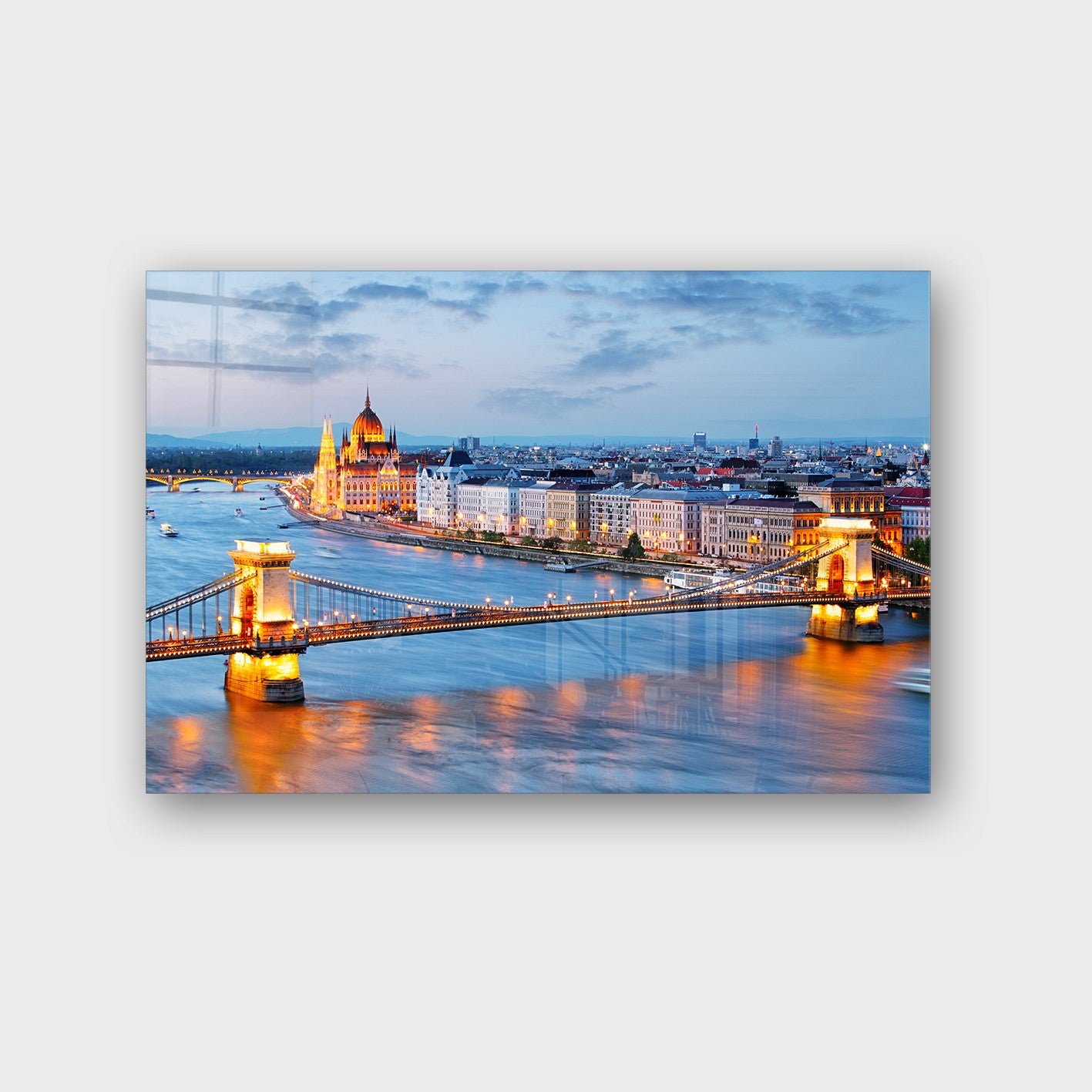 Quadro Decorativo em Vidro Temperado Multicolor 40x60cm - Arte Moderna para Parede