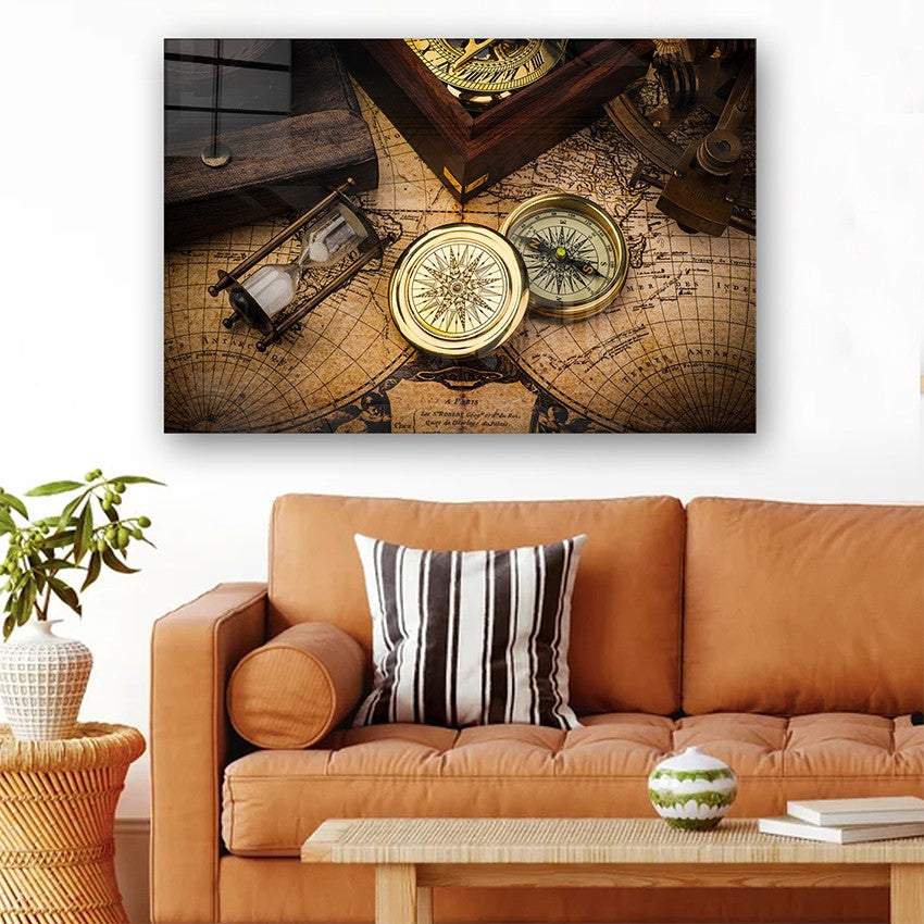 Quadro Decorativo em Vidro Temperado Multicolor 50x70cm - Arte Moderna para Parede