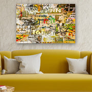 Quadro Decorativo em Vidro Temperado Multicolor 40x60cm - Arte Moderna para Parede