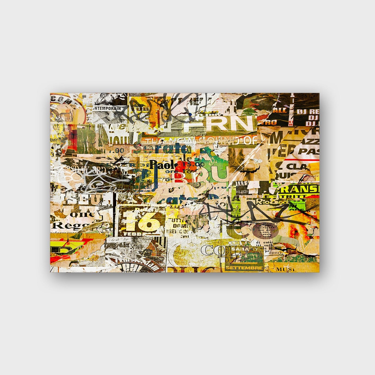 Quadro Decorativo em Vidro Temperado Multicolor 40x60cm - Arte Moderna para Parede