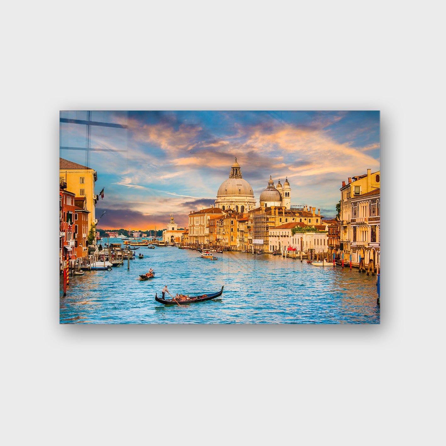 Quadro Decorativo em Vidro Temperado Multicolor 40x60cm - Arte Moderna para Parede